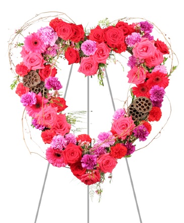 Heartfelt Array Standing Wreath in Southfield, MI | Southfield Flowers