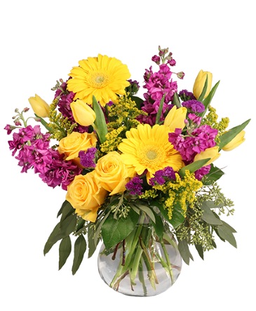 Jazzy Jubilee Vase Arrangement in Southfield, MI | Southfield Flowers