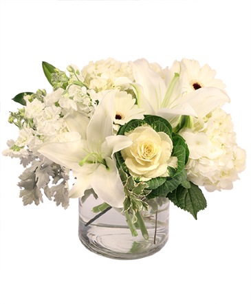 Peaceful Purity Floral Arrangement in Southfield, MI | Southfield Flowers