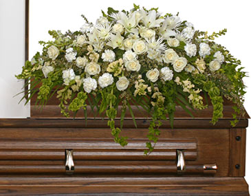 TRANQUILITY CASKET SPRAY Funeral Flowers in Southfield, MI | Southfield Flowers