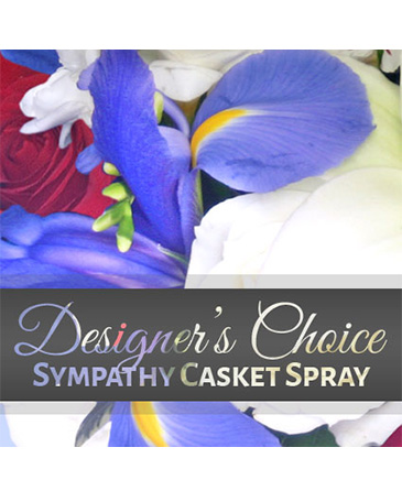 Sympathy Casket Spray Designer's Choice in Southfield, MI | Southfield Flowers